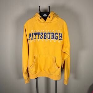 Blue84 University of Pittsburgh Panthers Gold Hoodie Sweatshirt Women's Size S